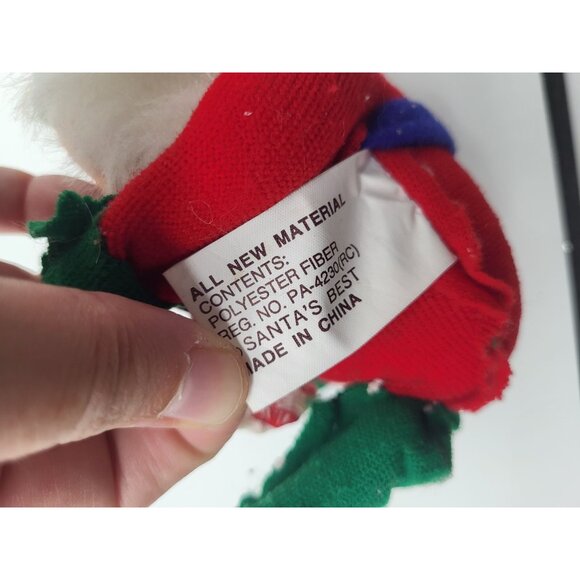 Vtg SANTA'S BEST SANTAKINS Plush Decorations ELF Ornament Whimsical - Picture 7 of 12